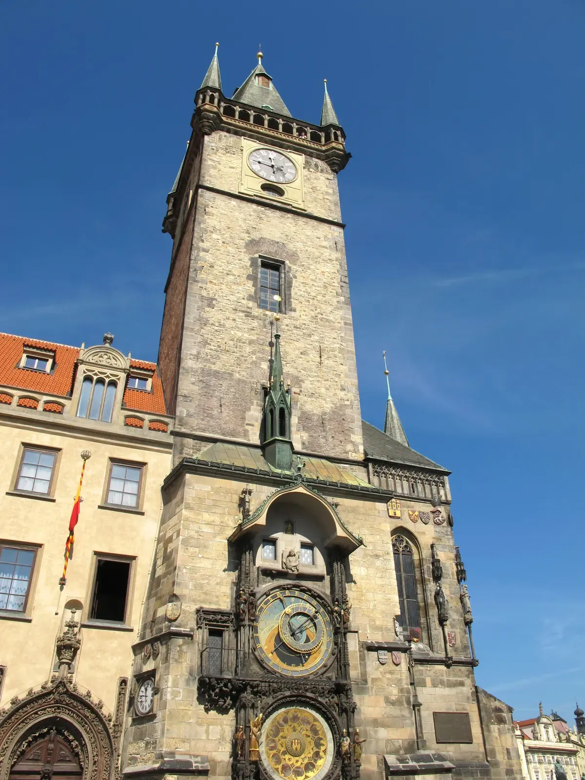 The Astronomical Clock on the Old Town Hall, a stop on the Old Town ghost tour in Prague